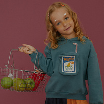 (Juice Series) TYAKASHAKIDS Takasha kids top autumn long sleeves hooded fun kids sweatshirt