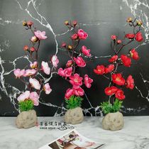 Salmon Flowers And Grass Hotel Dining Room Table Hem Flowers Sushi Shops Decorated sashimi Boat Mood Surrounding dotted with creative disc accessories