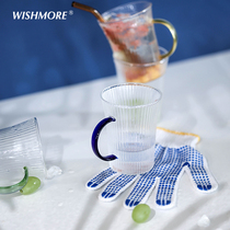 wishmore drinking cup household products heat-resistant glass cup tea simple creative birthday gift transparent cup