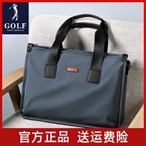 GOLF briefcase men business canvas handbag large capacity handbag with computer bag casual shoulder bag bag