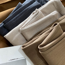  Closed upgrade custom woolen fabric invariant type Good fried thin thickened warm tapered pants Harem pants