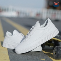 Summer mens shoes breathable small white shoes mens Korean version of the trend increased white board shoes wild low-top white shoes casual shoes