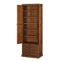 JSM export French vintage old locker American country foyer Oak shoe cabinet two door four draw storage cabinet