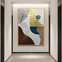 Nordic style porch decorative painting vertical version living room background wall painting modern minimalist corridor end creative mural