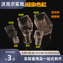 Glass dyeing cylinder 5 9 10 pieces high transparent slide dyeing rack glass dyeing cylinder vertical lying