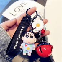 Bell key pendant cartoon cute doll doll schoolbag pendant couple key chain key ring ring key buckle