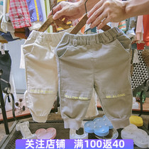 Boys overalls casual pants tide childrens clothing 2020 new children Spring and Autumn loose trousers baby Korean childrens pants