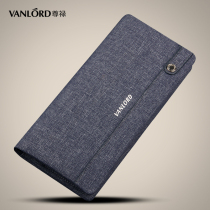 VANLORD Wallet Long Fashion Ticket Holder Multi Card Men Korean Youth Denim Men Bag Handbag Handbag