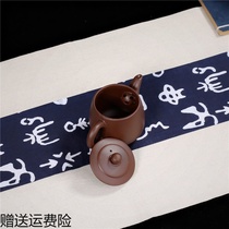 Authentic purple clay pot kung fu teapot round belly thread pot household semi-handmade Chaoshan teapot factory tea set 120ml
