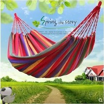 Outdoor hammock indoor home adult sleeping thickened balcony bedroom strapping rope hanging from the tree cradle