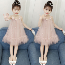 Girl Harnesses Dress Code Dress Summer Dress Baby Foreign Air Little Girl Sky Fairy 5 Children 2 Princess 4 Skirts 3 Three Four Years Old 6