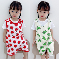 Children sleeveless sleeping bag Divided Leg Thin spring Summer Baby Anti-kick by Divine Instrumental Male Girl waistcoat Vest Style Pajamas