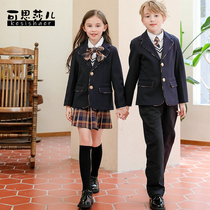 Kesha Kindergarten Kindergarten uniforms for primary and secondary school students class uniforms British style suits four-piece childrens performance uniforms