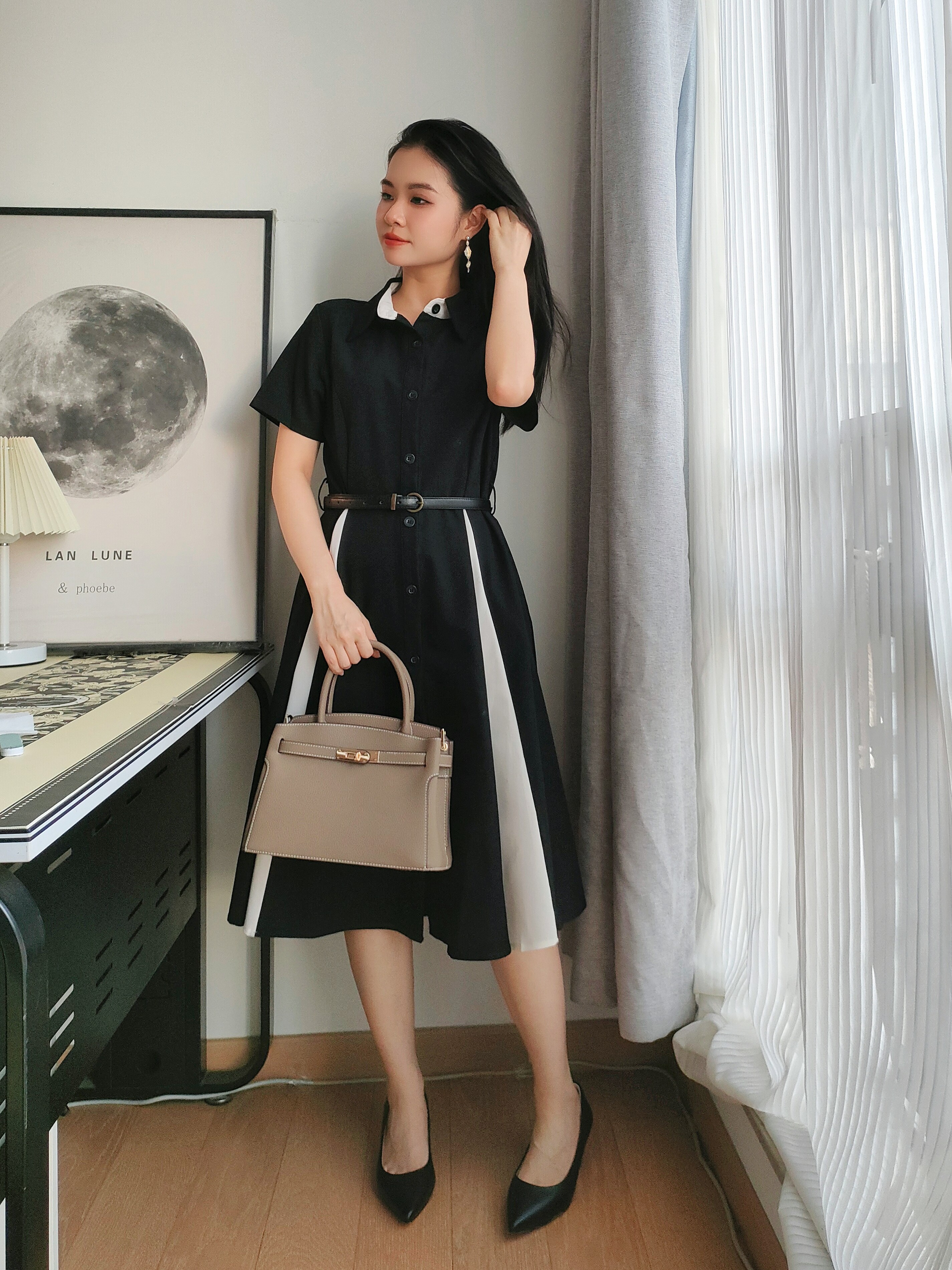 百丽鎏金岁月凯莉包 质感牛皮高级耐磨 大容量通勤 妈妈包婚包两用