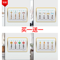 Socket beautification shielding light switch panel decorative frame wall decorative patch protective cover anti-dirty wall sticker to cover ugliness