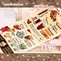 Walk with the light] Daily single thickening facial towel female cartoon Bath back towel cute cotton soft large towel