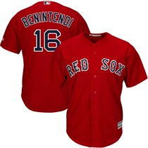 Baseball League Red Sox #16 Benintendi Boston Red Sox Majestic Baseball Uniform T-Shirt