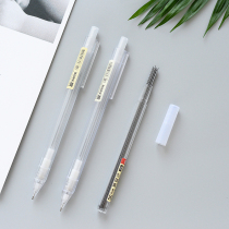  Not Class 1 unprinted style simple transparent rod mechanical pencil 0 5mm0 7mm hexagonal movable pencil lead core