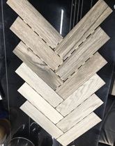 2019 new herringbone stickers fishbone mosaic I-shaped stickers Wood grain brick floor tiles hotel wall tiles herringbone stickers