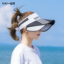 Telescopic Drawboard sun hat female summer riding gear UV empty hat travel Joker big edge sun protection sun hat