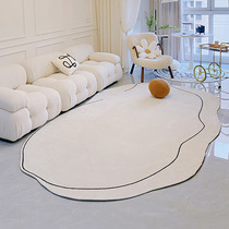 MRLAZY living room modern light luxury round coffee table blanket full of cute childrens room bedroom carpet cushions ins wind