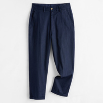 2022 Summer Slim cotton linen 9 90% Pants Men Loose Big Code Sports Linen Pants Men Casual Pants