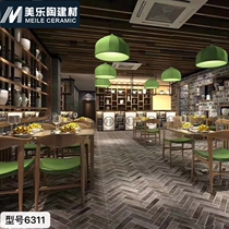 Antique brick Outdoor courtyard tile Villa 600x600 imitation green brick Floor tile Chinese living room Dining room Garden terrace