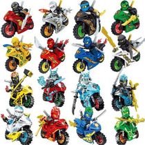 Compatible with Lego Phantom Ninja Golden Motorcycle Boys 5 Puzzle 6 People 7 Gifts 8-10 Years Old Childrens Doll