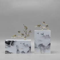 New Chinese Creative Acrylic Copper Soft Adornment Pendulum-like Room Room TV Cabinet Genguan Handiwork