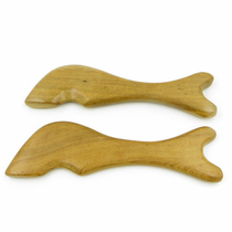 Fragrant wood fish shape scraping Vietnam fragrant wood massager scraping instruments aromas wood knife shaped scraping plate red wood massage