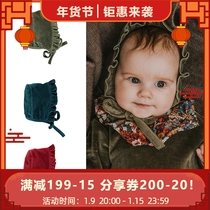 bebe organic velvet hat new baby hat autumn winter cotton hat baby ear protection warm year