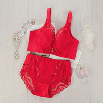 Large size lingerie suit slim fit large chest display small adjustment bra Fat mm side collection Breast Shu Coalestation Comfort Bra