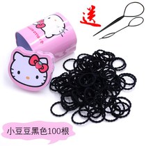 Hairband young children baby student boy rubber band color black head rope does not hurt hair female baby rubber band