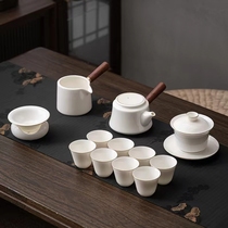 Lamb-and-poperated porcelain Kung Fu Tea Tool House with a suit ceramic bowl teapot tea cup office tea bowl