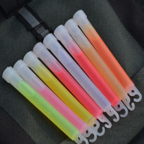 6 inch outdoor field survival light fluorescent stick signal lamp with hook fluorescent stick pp transparent bag fine packaging multi-color