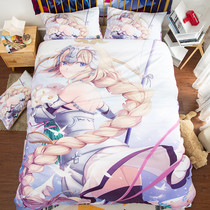 Custom bedding Anime quilt bedding four-piece cotton pure cotton two-dimensional bed sheet quilt cover three-piece set