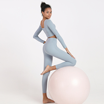 2021 new professional high-end yoga clothing jacket with chest pad long sleeve European and American fitness sports suit women autumn and winter