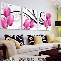 5d cross stitch Tulip triptome full drill simple new flower print diamond embroidered diamond stick bedroom living room