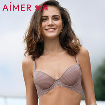 aimer love the spring and autumn drizzle light breeze 4 4 thin underwear women big chest display small gathering bra AM111971