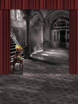 2019 exhibition family portrait costume background Chinese style cheongsam background Photo studio costume family portrait background pz-972