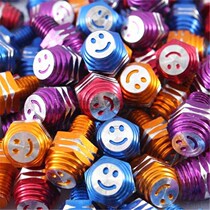 Motorcycle electric booster Fuju RSZ modified mirror backmirror smiley face screw positive and anti - teeth 8 cm