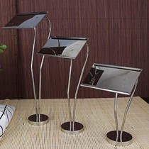 Vegetable brand price brand digital table card bracket brand Western food stainless steel table buffet banquet card stand 10 start