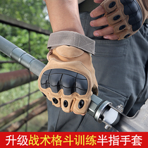 Outdoor sports tactical fighting half-finger fighting gloves mountaineering fitness non-slip outdoor riding motorcycle gloves