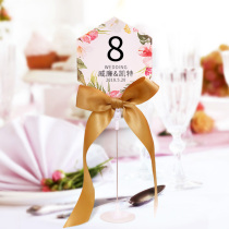 ~ Wedding seat card table card European wedding creative bracket table card wedding supplies wedding banquet table card customization