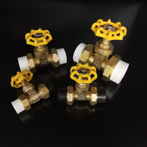 PPR double active gate valve PE active valve water stop valve Tap water switch Copper shut-off valve Water pipe fittings