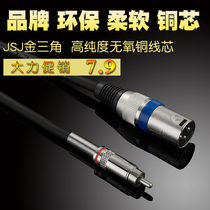 Golden Triangle JSJ RCA to XLR Male Lotus to Canon mixer Amplifier effect microphone audio cable