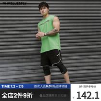 BLUESFLY Sports Shorts Male Summer New Breathable Speed Dry Outdoor Running Pants Casual Black Training 50% Pants