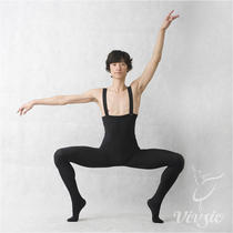 Vivgio Art Revered Male ballerina Ballet Service Training Conjoined Pants High Waist Back With Stockings Pants 38303