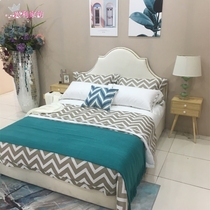 Exhibition hall-like inter-plate furniture assorted bed with soft bed leather bed plate style brief about five sets of multiple sets of bed goods