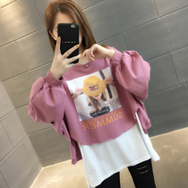 Early Autumn Sweater Set 2021 new womens style spring and autumn thin European goods ins tide two-piece jacket